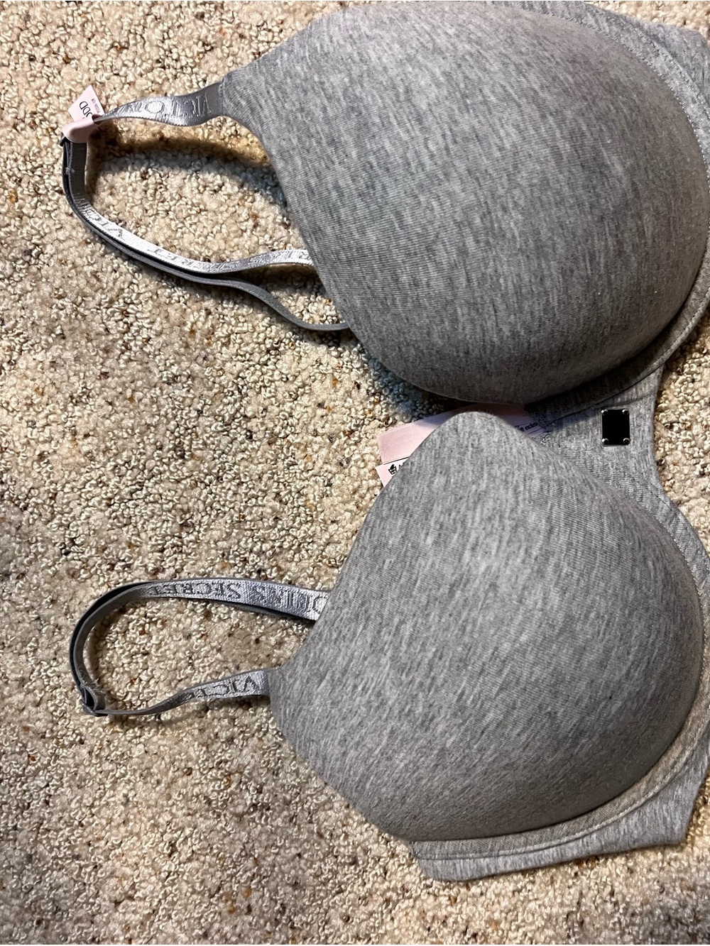 Victoria's Secret Light Gray Padded T-Shirt Bra